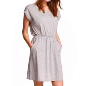 H&M Heather Grey T-Shirt Pocket Dress
